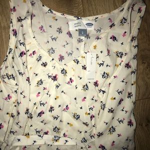 White floral maternity dress